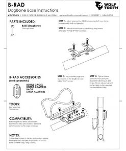 Wolf Tooth B-RAD DogBone Relocation Bottle/Accessory Mount for Cages -Bottles & Cages Sales 86564 2