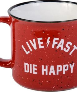 Fasthouse Die Happy Ceramic Campfire Mug - Red for Bottles -Bottles & Cages Sales 9216 4000 1