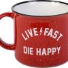 Fasthouse Die Happy Ceramic Campfire Mug - Red for Bottles -Bottles & Cages Sales 9216 4000
