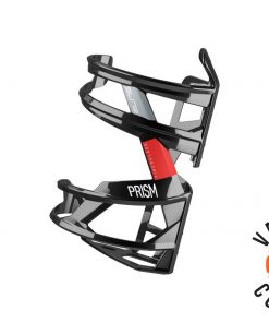 Elite Prism Bottle Cage Black Gloss/White Logo Right for Cages