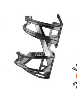 Elite Prism Carbon Bottlecage Black Gloss/White Logo Right for Cages