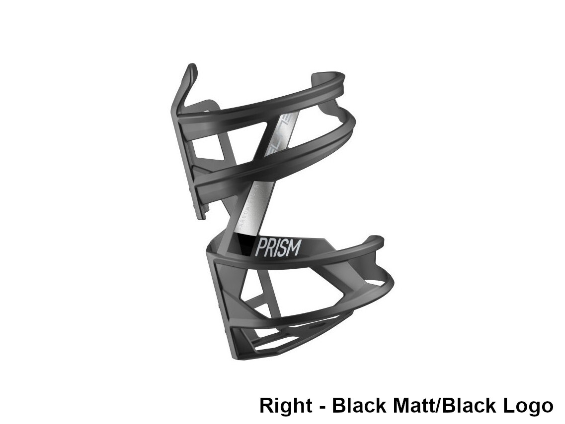 Elite Prism Carbon Bottlecage Black Gloss/White Logo Right for Cages 7 Elite Prism Carbon Bottlecage Black Gloss/White Logo Right for Cages - Image 5