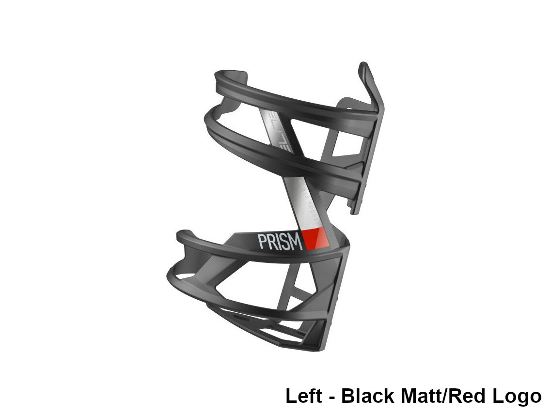 Elite Prism Carbon Bottlecage Black Gloss/White Logo Right for Cages 8 Elite Prism Carbon Bottlecage Black Gloss/White Logo Right for Cages - Image 6